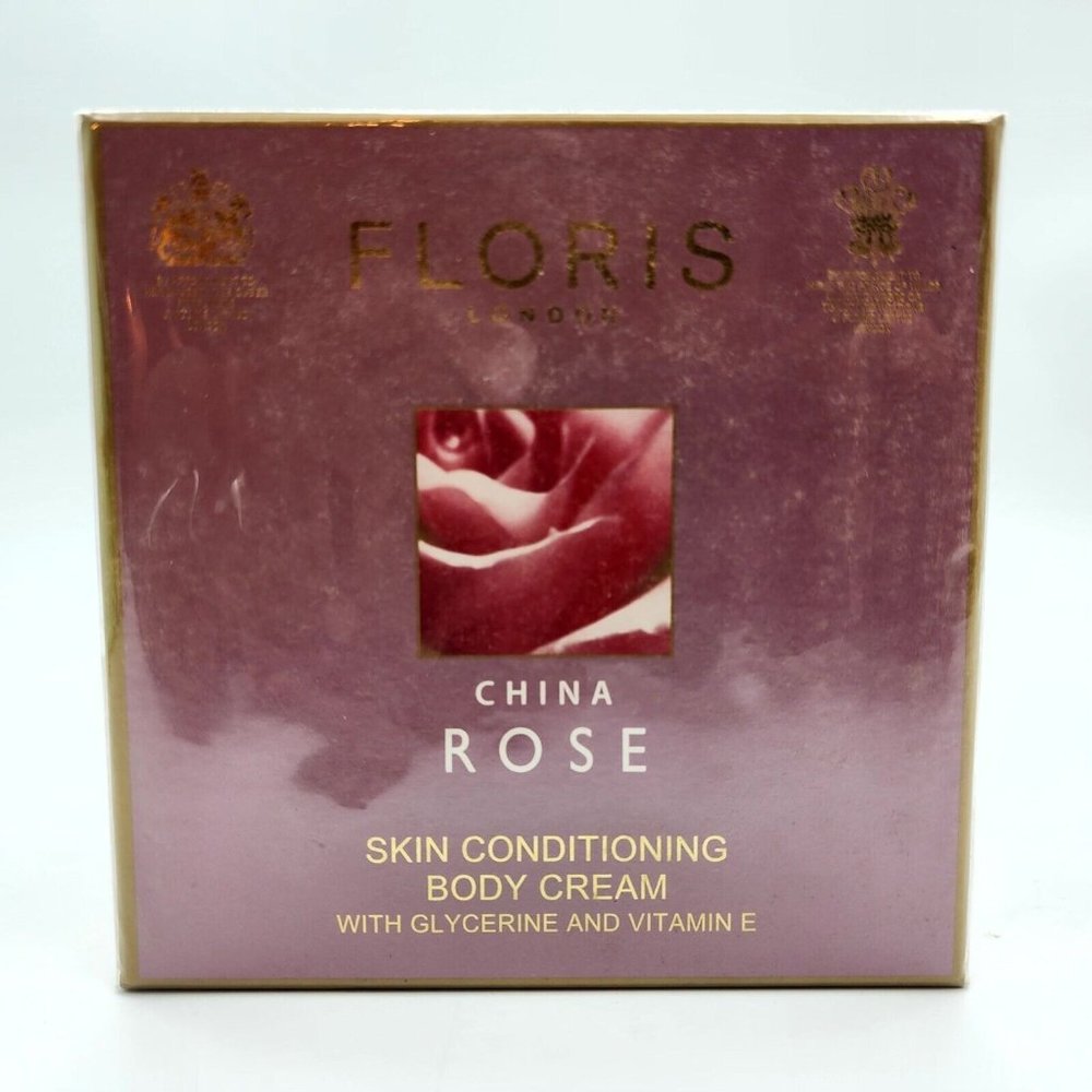 Floris London China Rose Skin Conditioning Body Cream Moisturizing 6 oz/175g